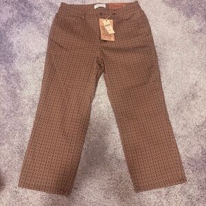 Coldwater Creek Patterned Straight Leg Pants | New with Tags Size 8